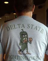 Pictures of Delta State University Fighting Okra T Shirt