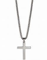 Images of Silver Cross Chain Necklace