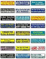 Photos of Humorous Bumper Stickers