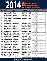 Images of Printable Broncos Schedule 2017 18
