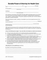 Durable Power Of Attorney Form Pa Free Pictures