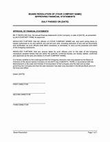Certified Corporate Resolution Form
