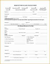 Salary Change Request Form Photos