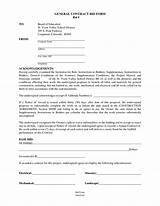 General Contractor Contract Forms Images