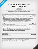 Photos of Resume Examples For Payroll Manager