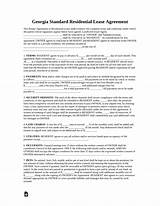 Images of Georgia Residential Lease Agreement Word Document