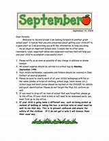 Back To School Letter Template Images