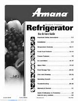 Photos of Amana 18 Refrigerator Manual