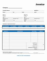 Commercial Invoice Word Document Photos