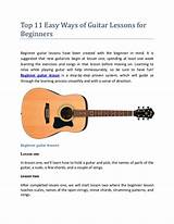 Pictures of Guitar Lessons For A Beginner