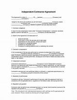 Free Independent Contractor Agreement California Pictures