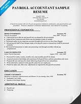 Resume Objective For Payroll Manager Photos