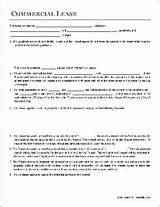Lease Agreement Commercial Template Pictures
