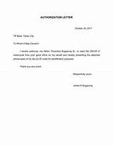 Images of Authorization Letter For Delivery Order
