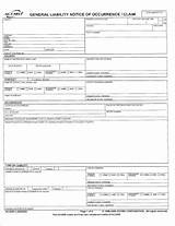 Photos of Acord General Liability Claim Form