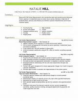 Call Center Representative Resume Images