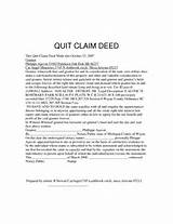 Quit Claim Deed Florida Mortgage Photos