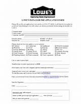Application For Lowes Store