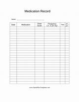 Medication List Form For Doctors Office