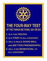 The 4 Way Test Rotary