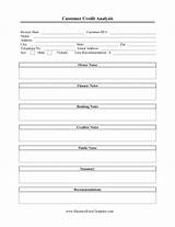 Pictures of Credit Analysis Template