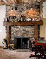 Rustic Fireplace Mantels Photos