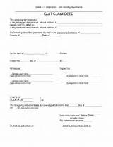 Images of Quit Claim Deed Florida Mortgage