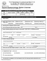 Texas Cosmetology Salon License Photos