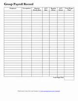 Employee Payroll Record Template Pictures