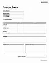Simple Employee Review Form Pictures