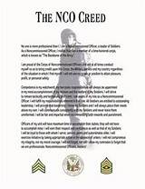Photos of The Army Creed