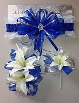 Royal Blue And Silver Corsage Pictures