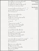 Images of Thinking Out Loud Guitar Chords