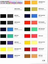 Automotive Paint Chip Colors