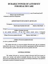 Free Fillable Durable Power Of Attorney Form California