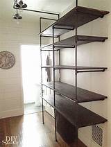 Industrial Pipe Shelving Unit Photos