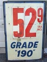 Gas Pump Price Signs Photos