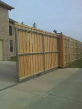 Wood Fence Sliding Gate Photos