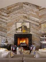 Pictures of Wood Planks Over Fireplace