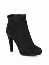 Pictures of Prada Black Suede Ankle Boots