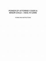 Pictures of Power Of Attorney Over A Minor