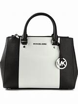 Michael Kors Black And White Handbag Pictures