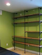 Shelving Made From Pipes