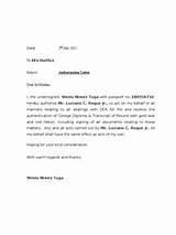 Photos of Authorization Letter For Delivery Order