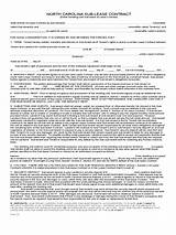 North Carolina Residential Lease Agreement Form Pictures