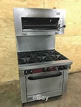 Commercial 6 Burner Gas Range With Convection Oven Pictures
