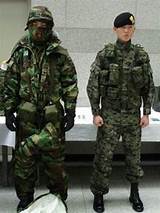 Photos of South Korean Army Uniform