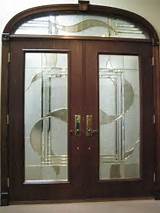 Beveled Glass Double Entry Doors