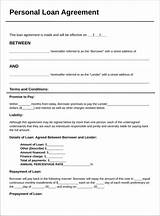 Personal Loan Paperwork Template Pictures