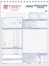 Hvac Service Order Invoice Forms